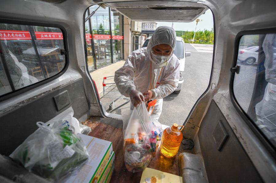 (聚焦疫情防控)(5)吉林舒蘭:商超配送保障物資供應