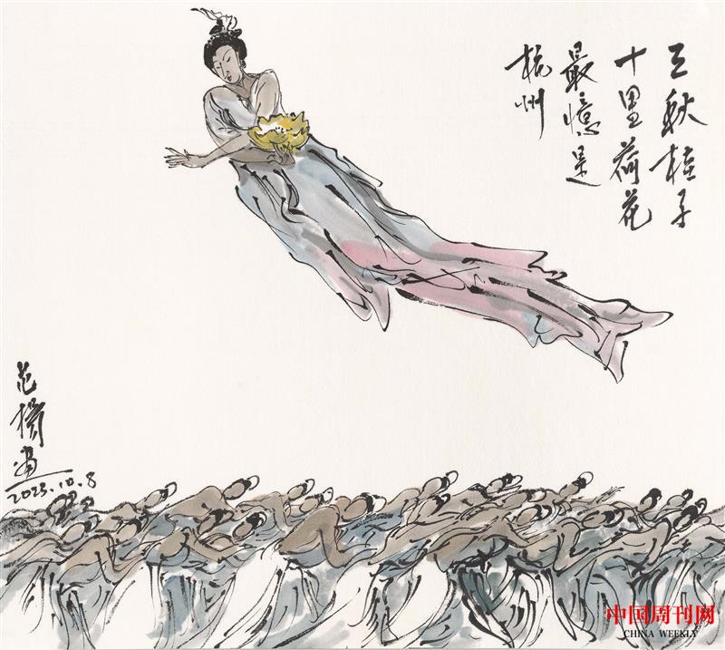 三秋桂子十里荷花24x28.jpg 三秋桂子十里荷花24x28.jpg